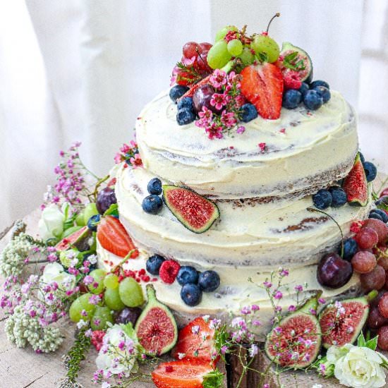 Vegan Vanilla Cake - Recipe photo by Nourishing Amy
