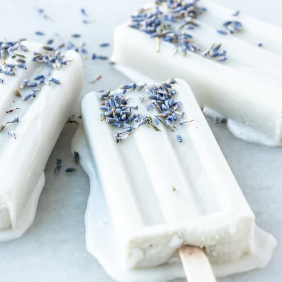 Lavender Moon Milk Popsicles - Recipe photo by theviewfromgreatisland