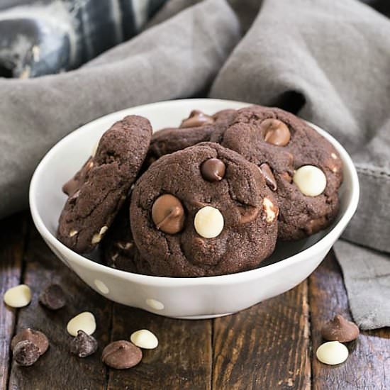 Quadruple Chocolate Cookies - Recipe photo by thatskinnychickcanbake