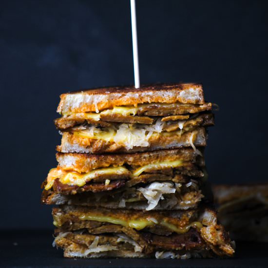 Vegan Reuben Sandwich - Recipe photo by Liv Vegan Strong