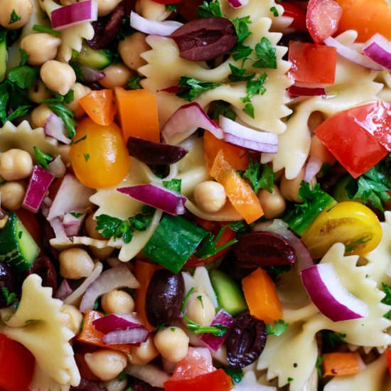 Greek Pasta Salad - Recipe photo by Yummy Mummy