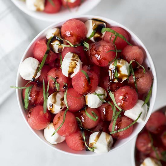 Refreshing Watermelon Basil Salad - Recipe photo by Whisk in Wellness