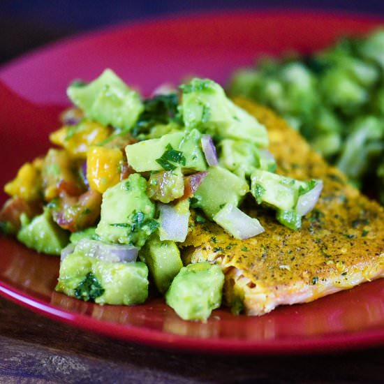 Avocado & Mango Salsa - Recipe photo by dudethatcookz
