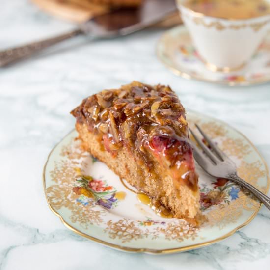 Plum Cake with Toffee Sauce - Recipe photo by Lip-SmackingFood