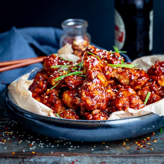 Korean Fried Chicken - Recipe photo by KitchenSanctuary
