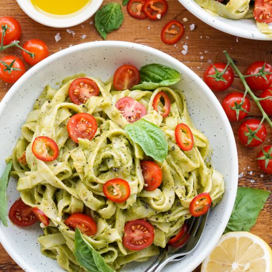 Creamy Avocado Pasta - Recipe photo by whoneedssalad