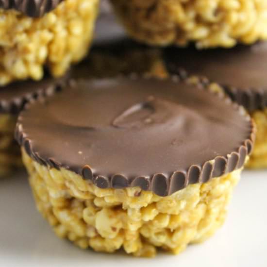 Peanut Butter Rice Krispies Treats - Recipe photo by bakingyouhappier