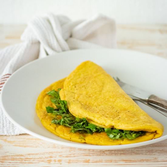 Perfect Fluffy Vegan Omelette - Recipe photo by slavicvegan