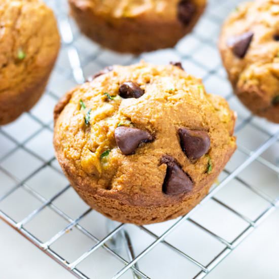 Easy Pumpkin Zucchini Muffins - Recipe photo by Mealswithmaggie