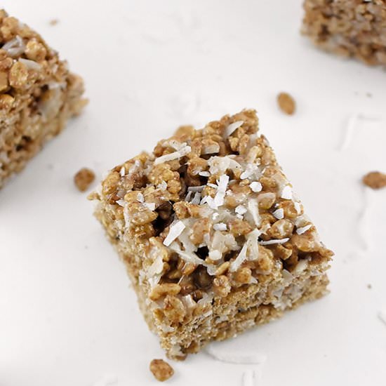 Chocolate Coconut Krispie Treats - Recipe photo by LoriFortini