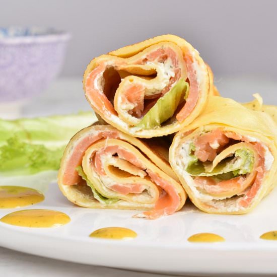 smoked salmon pancakes - Recipe photo by everyday-delicious.com