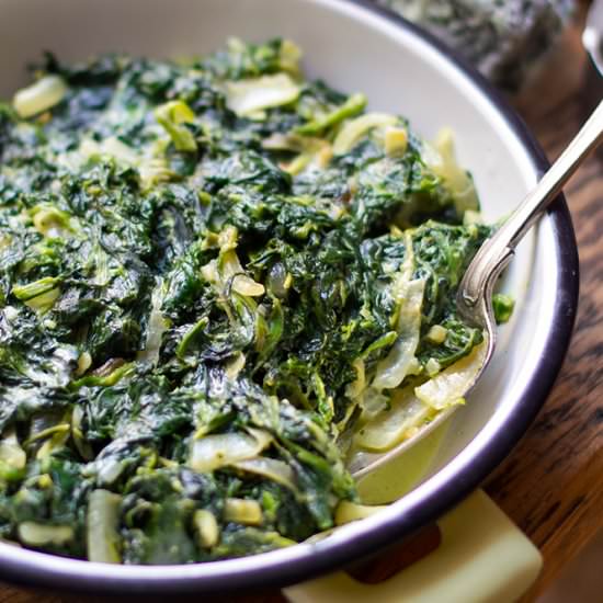 Dairy-Free Creamed Spinach (Vegan) - Recipe photo by IrenaMacri