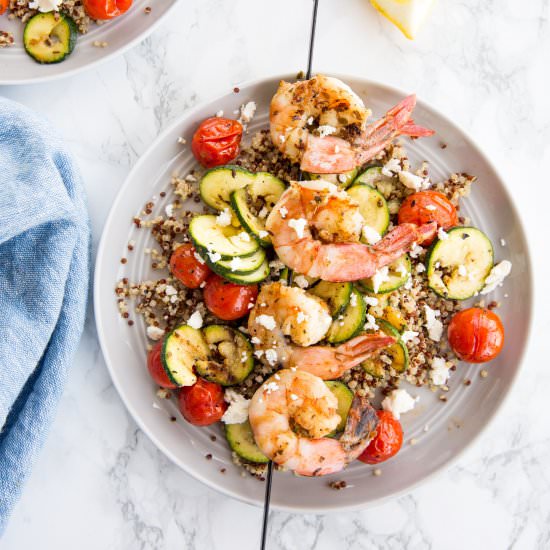 Grilled Shrimp Skewers - Recipe photo by Inspiralized