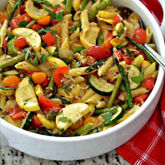 Easy Pasta Primavera - Recipe photo by Small Town Woman