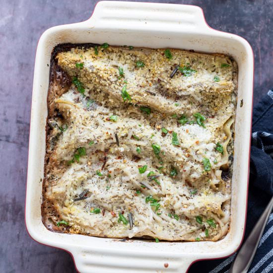Vegan Mushroom Lasagna - Recipe photo by richa