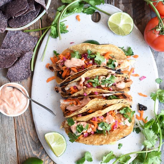Bahn Mi Catfish Tacos - Recipe photo by superman cooks