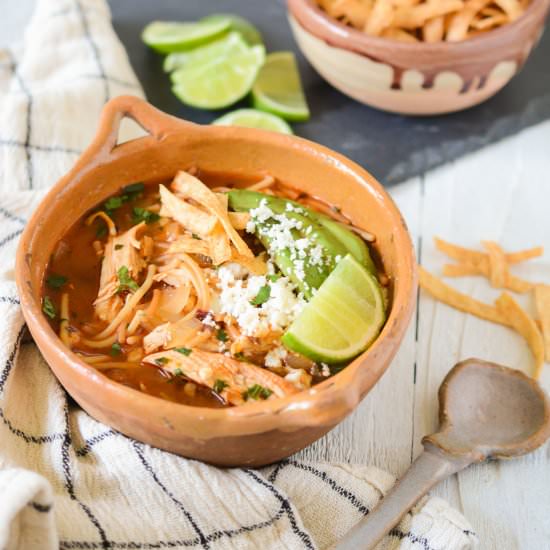 Chicken Fideo Soup - Recipe photo by TheCakeChica