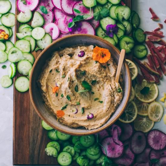 Roasted Cauliflower Garlic Hummus - Recipe photo by mytinylagunakitchen
