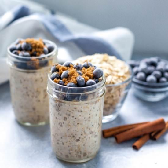 Blueberry Overnight Oats - Recipe photo by thymeandjoy