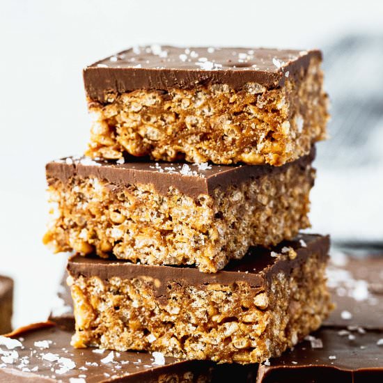 Healthier Scotcheroos - Recipe photo by Butternut Bakery