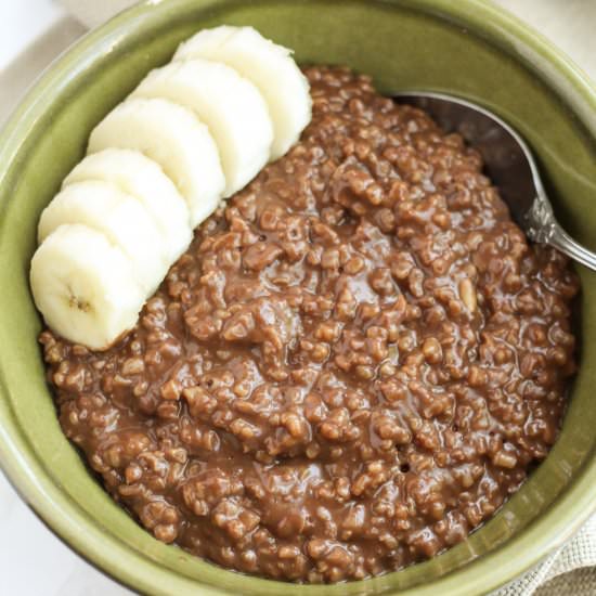 Chocolate Steel Cut Oats - Recipe photo by milehighmitts
