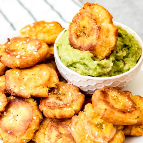 PATACONES (FRIED GREEN PLANTAINS) - Recipe photo by houseofnasheats