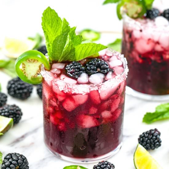 Spicy Vodka Blackberry Smash - Recipe photo by Wearenotmartha