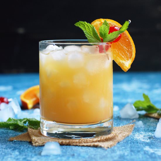 Yellow Watermelon Mai Tai - Recipe photo by fleurdelectable