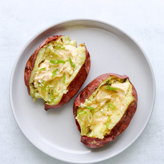 Sweet Potatoes with Miso Butter - Recipe photo by Craving California
