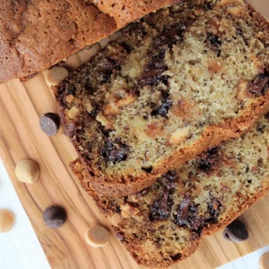 Chocolate PB Banana Bread - Recipe photo by waystomyheart