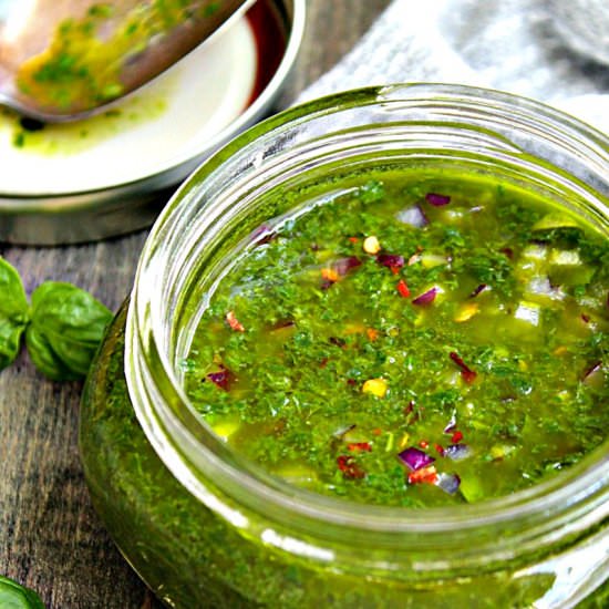 Basil Chimichurri - Recipe photo by agoudalife