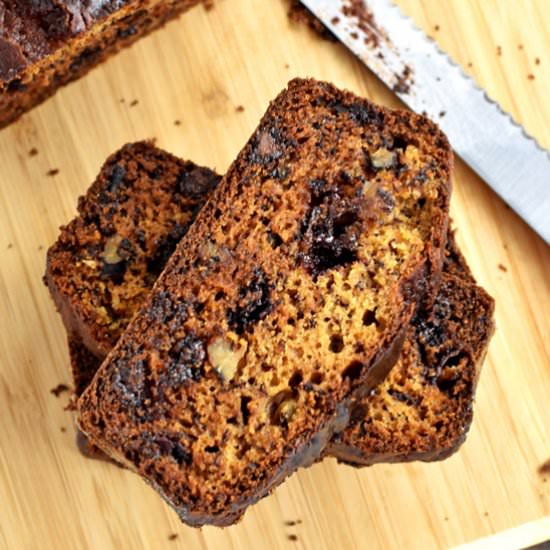GF Chocolate Chip Banana Bread - Recipe photo by Flavor Walk
