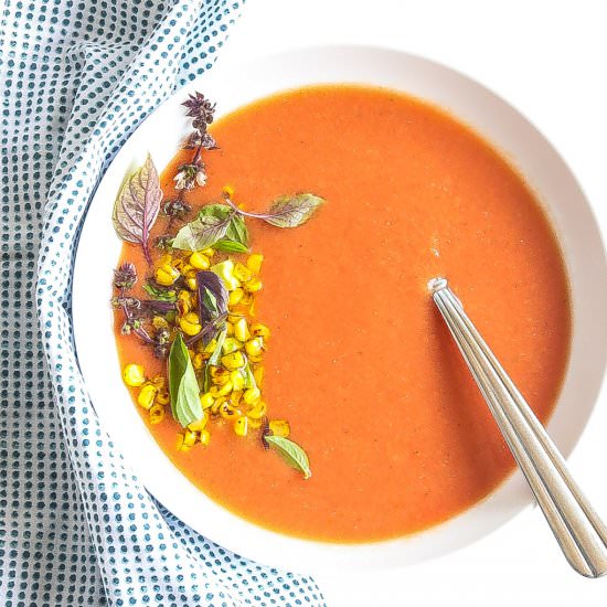 Peach Gazoacho - Recipe photo by foodfidelity