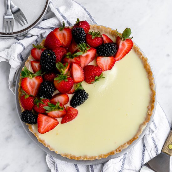 Easy Cookie Crust Lemon Tart - Recipe photo by trufflesandtrends