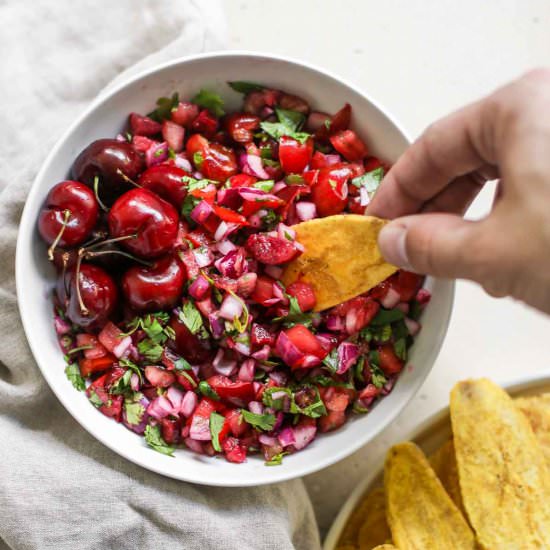 Cherry Pico de Gallo - Recipe photo by acalculatedwhisk
