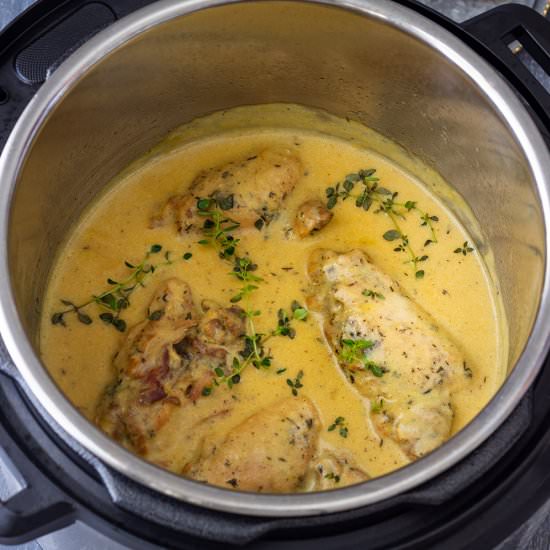 instant pot honey mustard chicken - Recipe photo by Happy Foods Tube