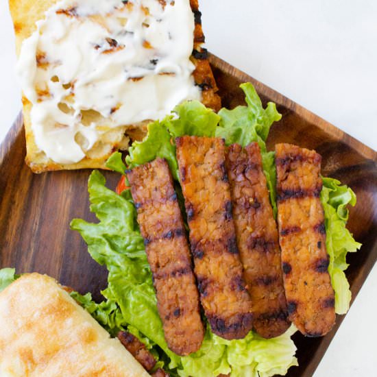 TTLA Sandwich - Recipe photo by This Savory Vegan