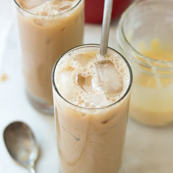Sweetened Condensed Milk Ice Coffee - Recipe photo by LifesLittleSweets