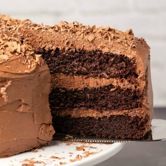 Dairy Free Chocolate Cake - Recipe photo by lovingitvegan