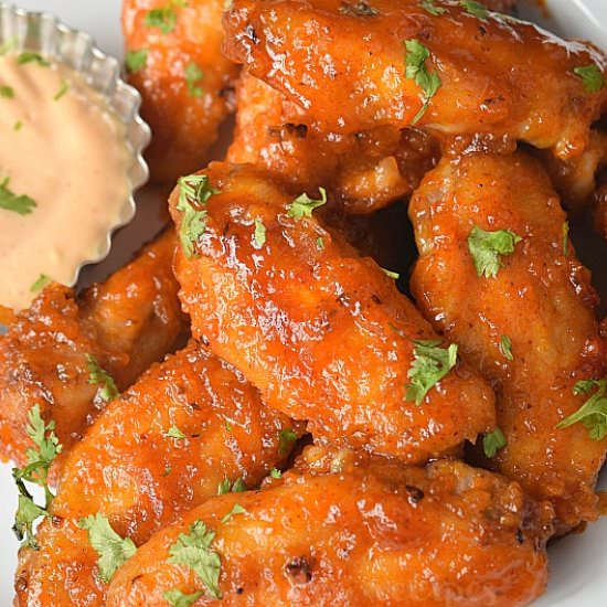 Honey Hot Wings - Recipe photo by Savory Bites