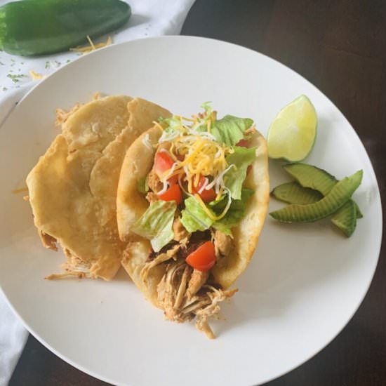 Homemade Chicken Chalupas - Recipe photo by Tamara J.