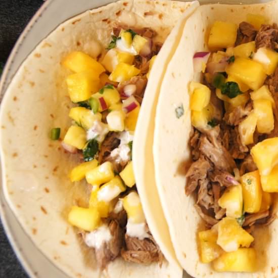 Crockpot Pulled Pork Tacos - Recipe photo by landof10000recipes