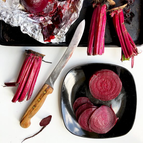 Whole Beetroot Roasted in Foil - Recipe photo by Allkitchencolours