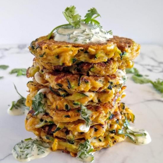 Mexican Spiced Zucchini Fritters - Recipe photo by scratchtobasics