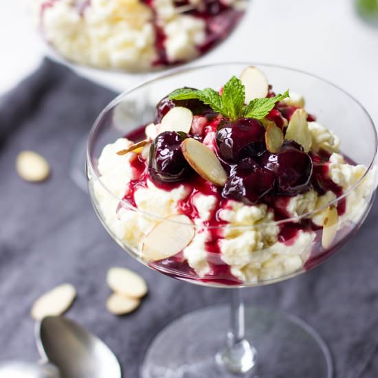 Danish Christmas Rice Pudding - Recipe photo by lavenderandmacarons