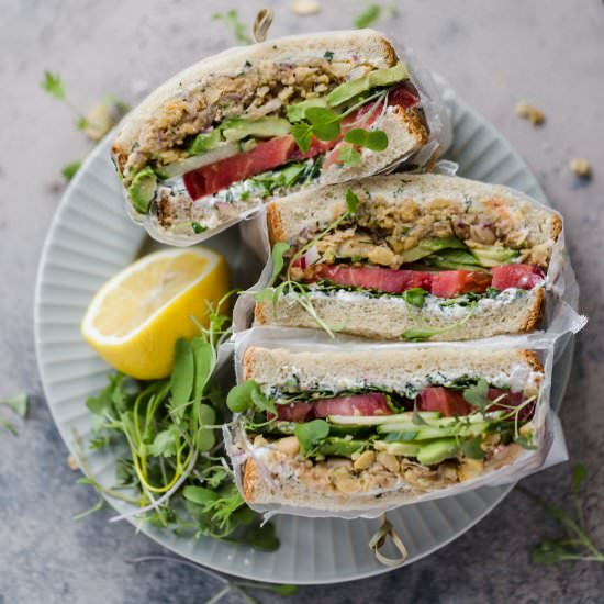 falafel sandwich - Recipe photo by wellseasonedstudio