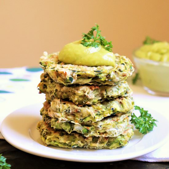 Crispy Zucchini Fritters - Recipe photo by veryveganval