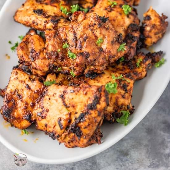 Grilled Boneless Chicken Thighs - Recipe photo by My active kitchen