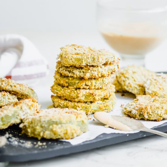 Oven-Fried Green Tomatoes - Recipe photo by SweetCayenne