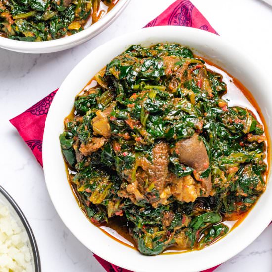 Nigerian Spinach Stew - Recipe photo by lowcarbafrica